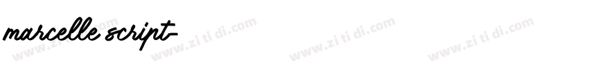 marcelle script字体转换